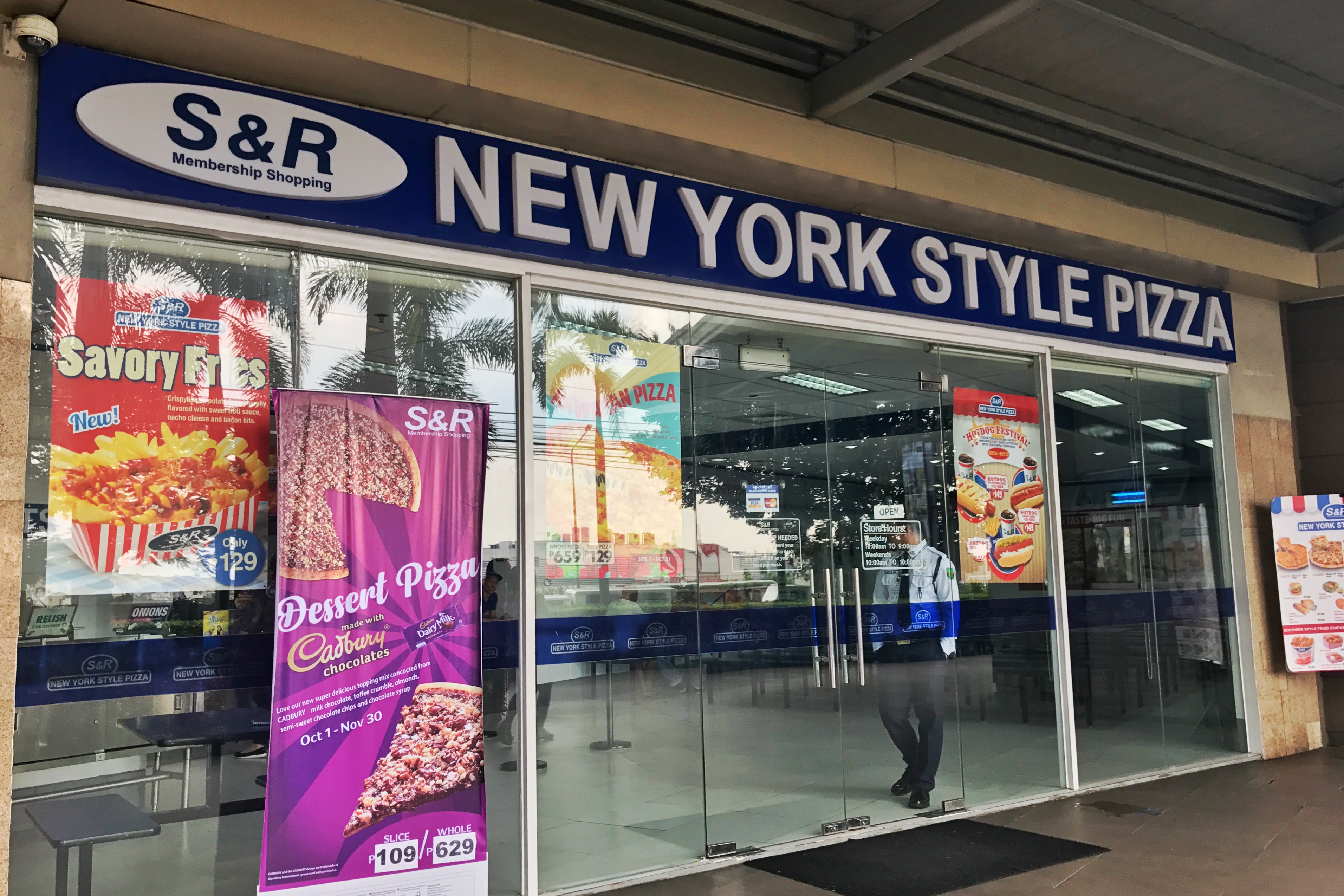 S R New York Style Pizza Online Store Ayala Fairview Terraces Quezon City Booky