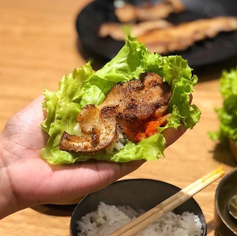 Lettuce Samgyeopsal Recipe Korean Korean Grilled Pork Belly