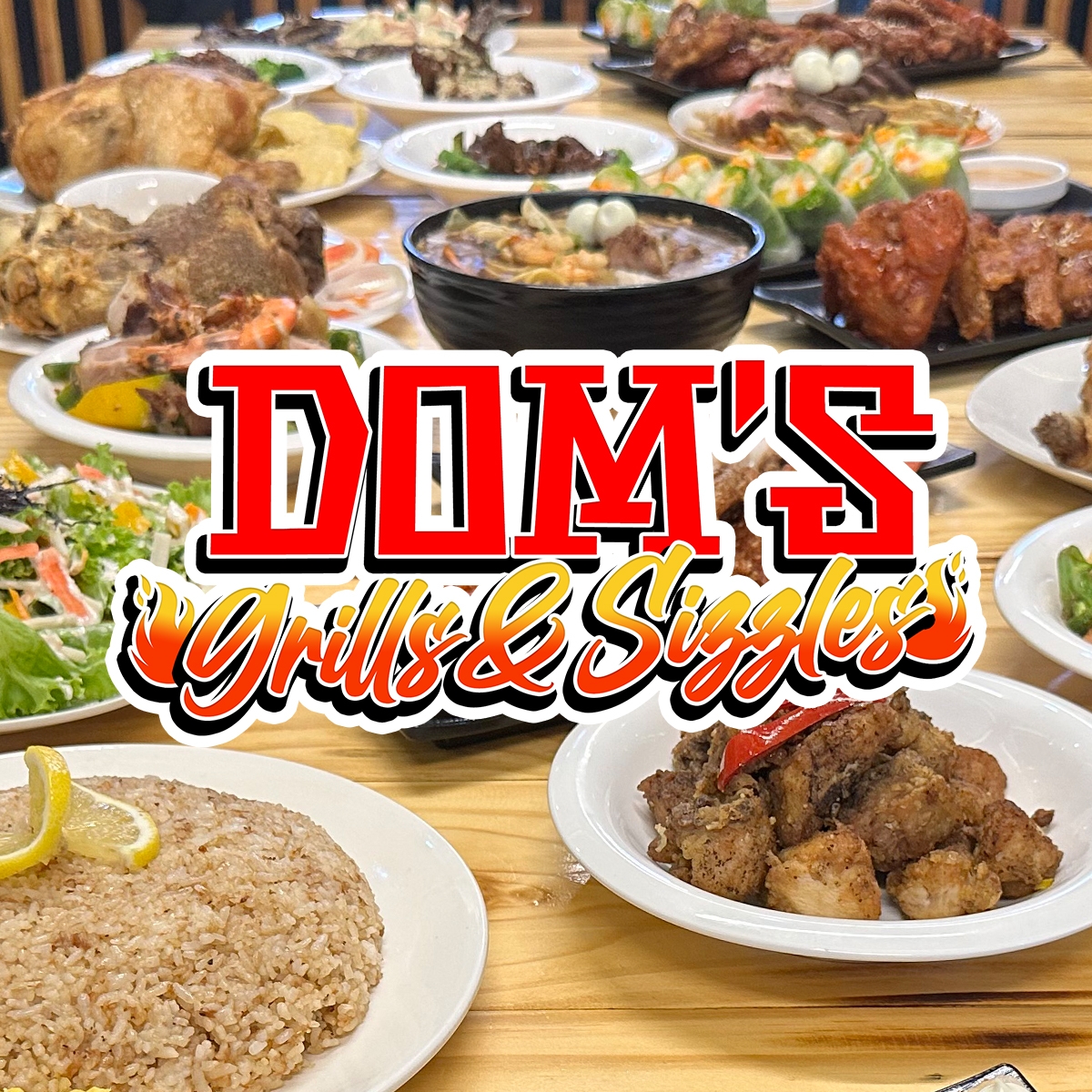 Dom's Grill & Sizzles Menu - Capitol Peak Royal Bldg, Antipolo | Booky